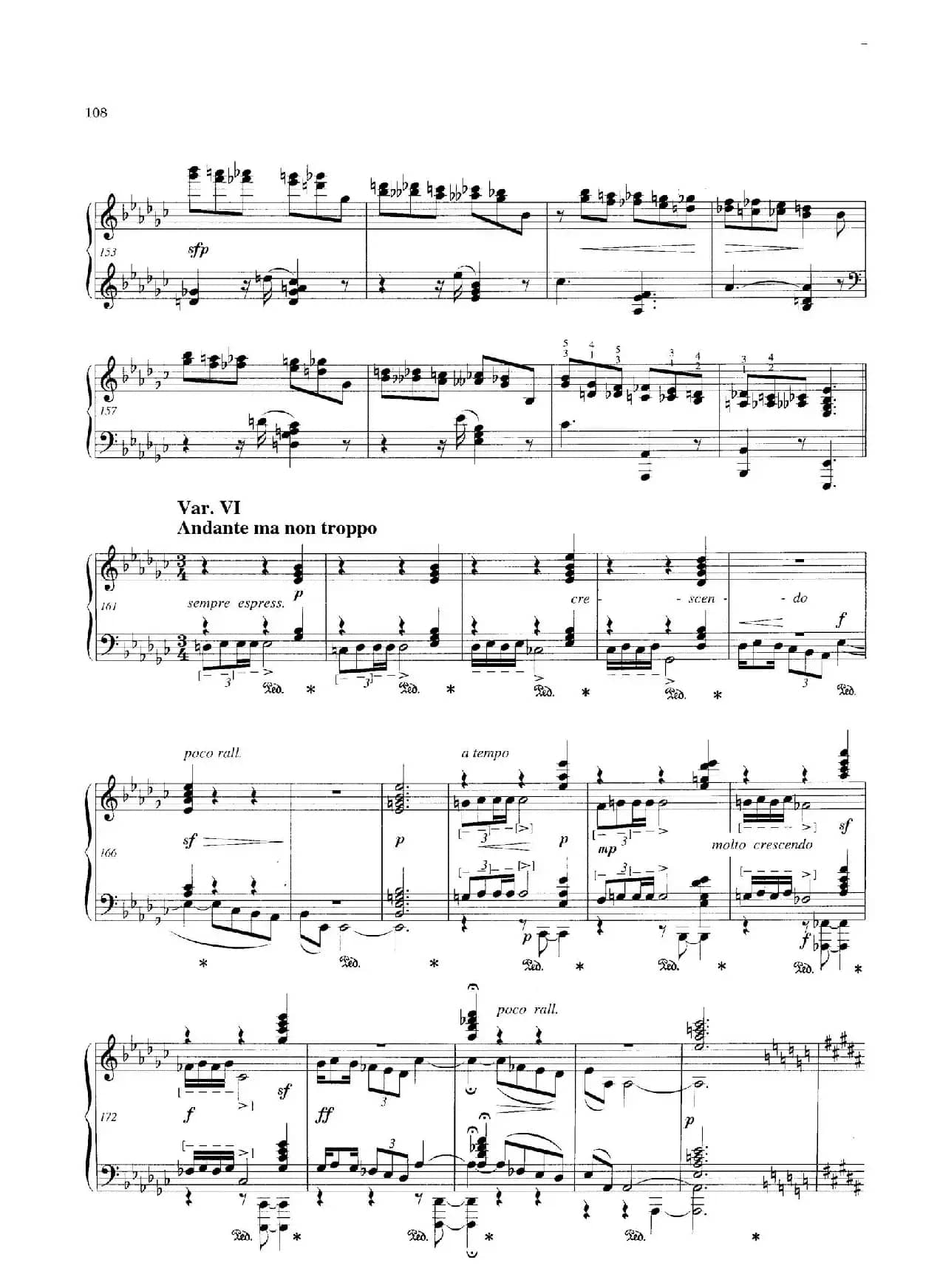 Variations and Fuge in e-flat Minor Op.23（降e小调主题变奏与赋格）