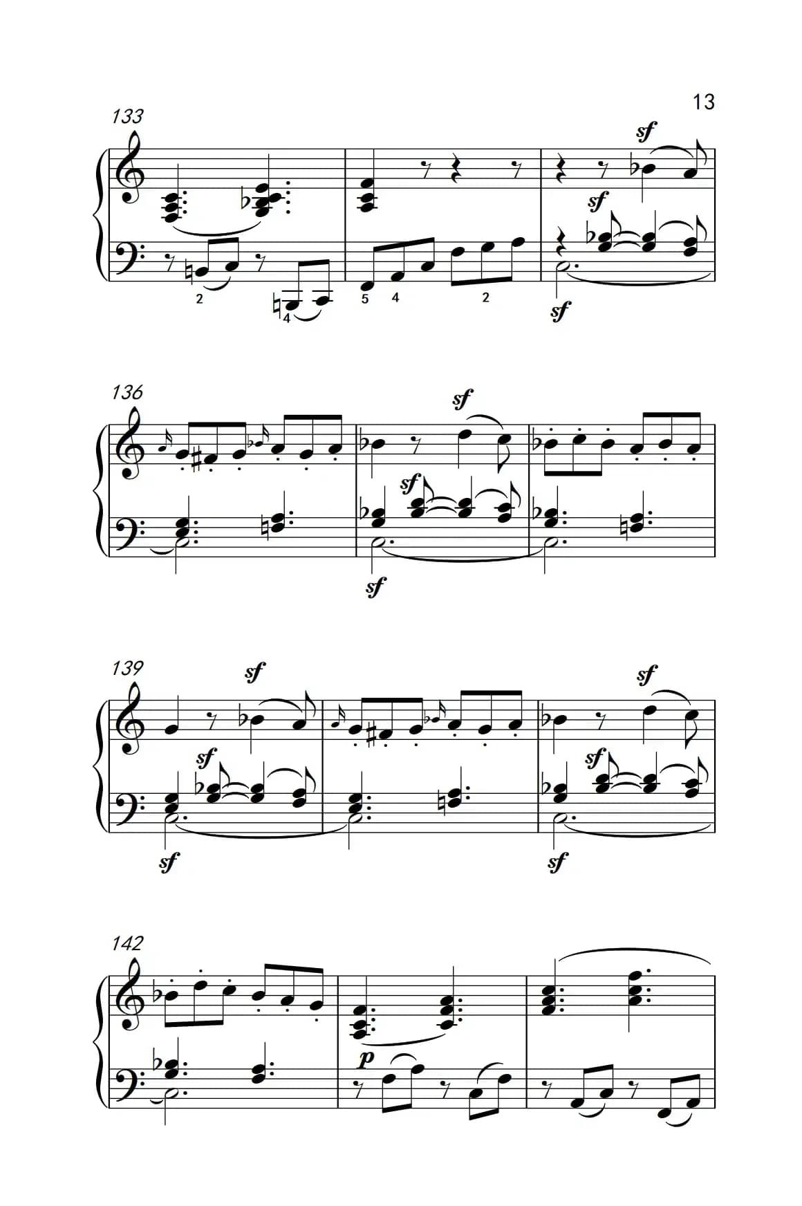 奏鸣曲 Opus 2 Nr.3 第四乐章（贝多芬奏鸣曲集 1）