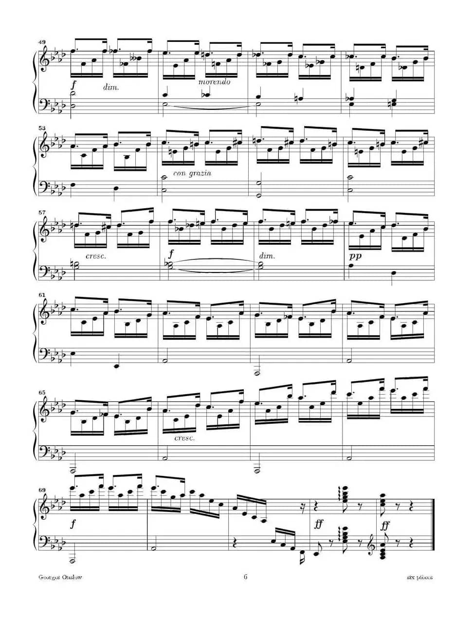 Six Pieces（6首钢琴小品·Ⅲ）