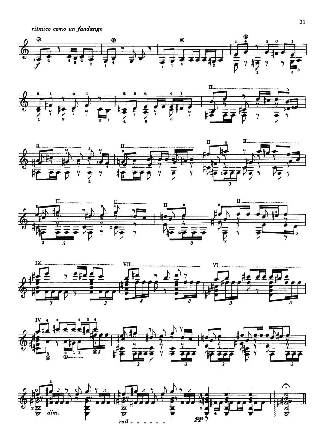 Joaquin Rodrigo Music for Guitar（罗德里戈吉他音乐P22-35）（古典吉他）