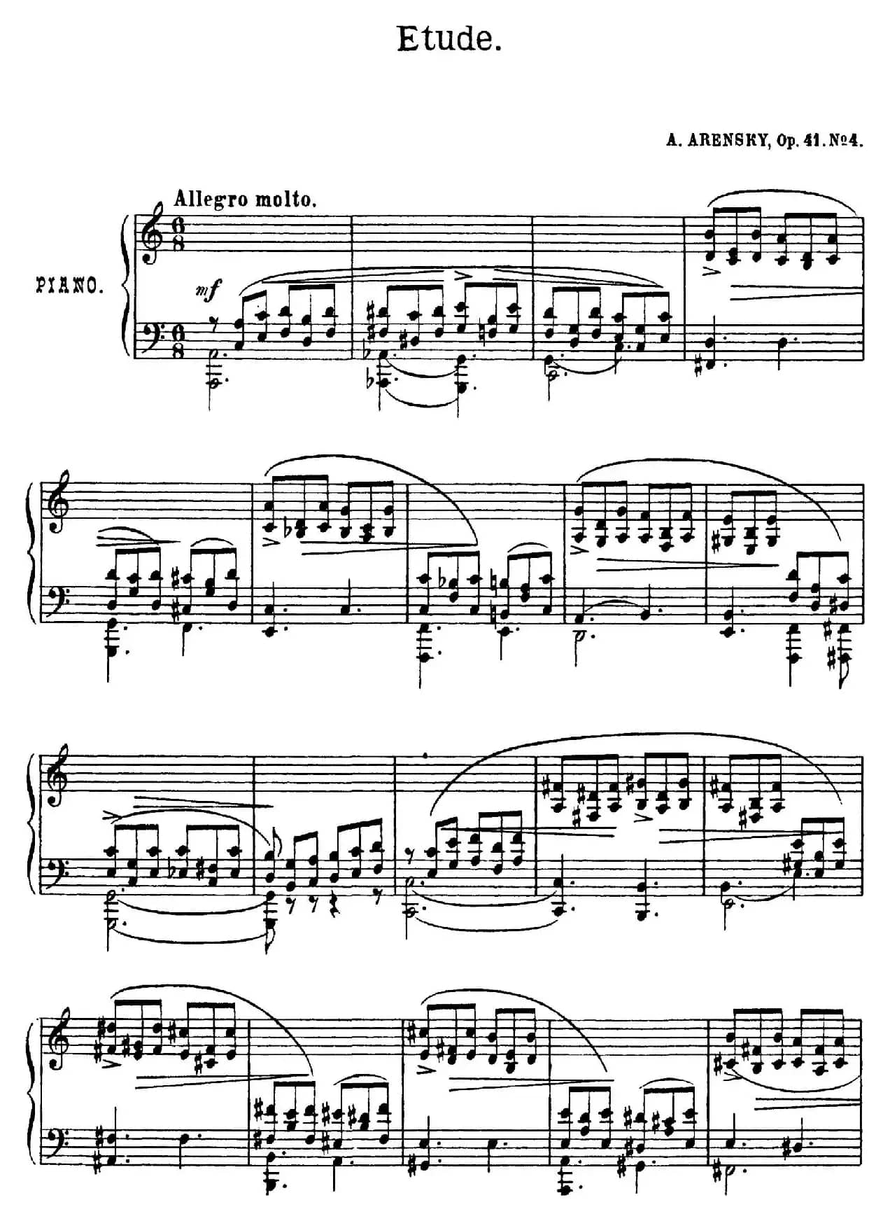 Quatre Etudes Op.41 Op.4(4首练习曲·4)