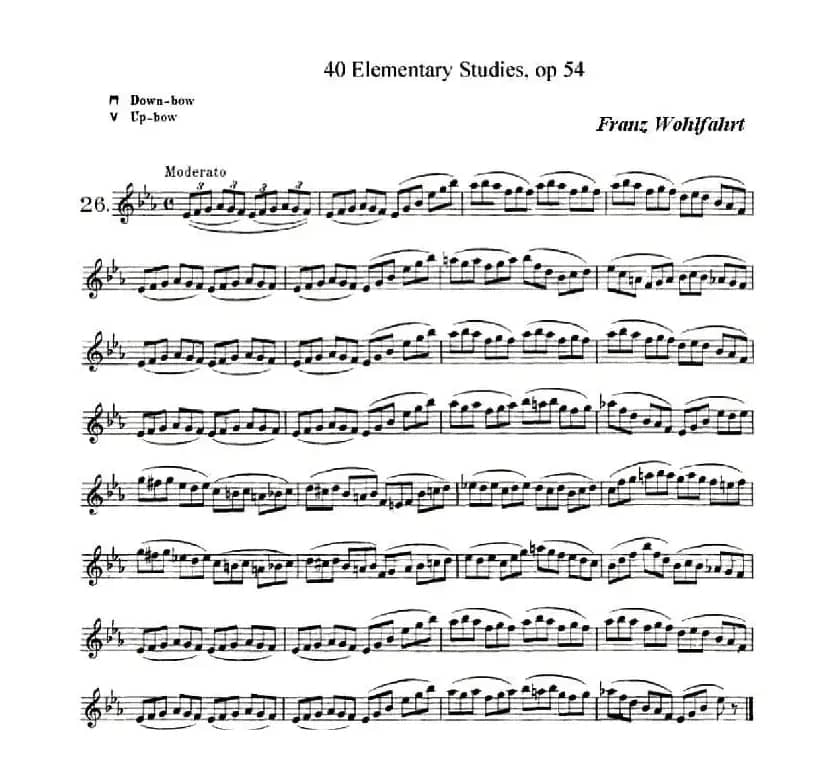 40首小提琴初级技巧练习曲之26