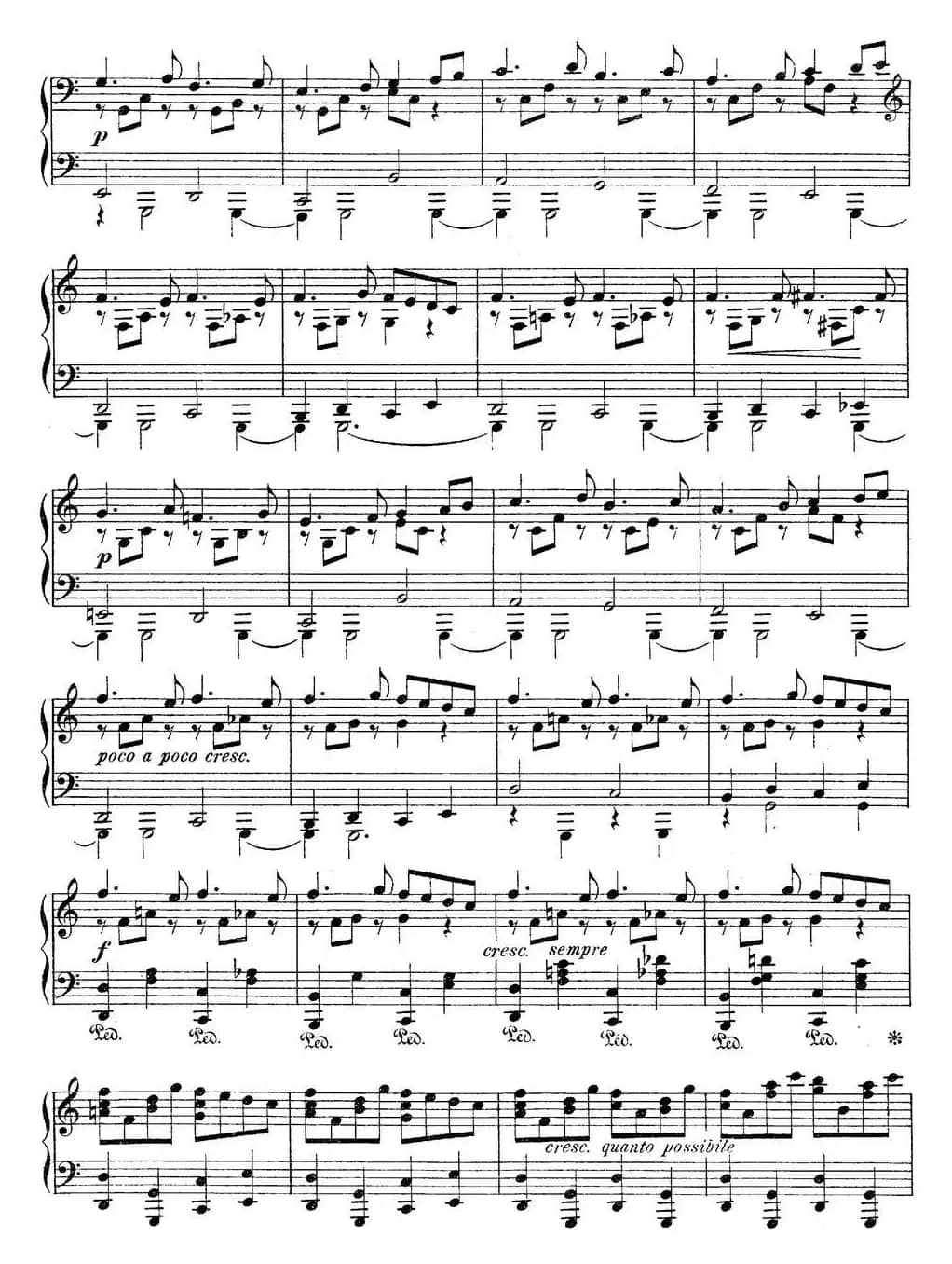 莫什科夫斯基-幻想小品集Op.52（Ⅵ）