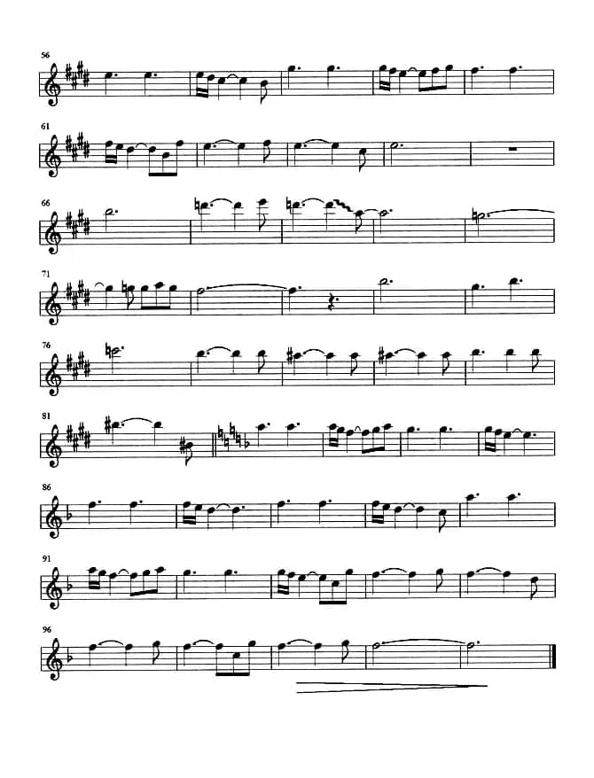 天堂之约（次中音、肯尼基演奏版）