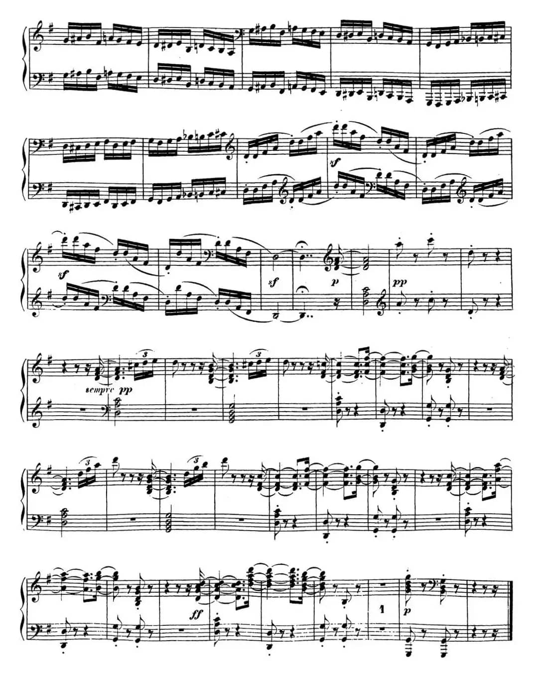 贝多芬钢琴奏鸣曲16 G大调 Op.31 No.1 G major