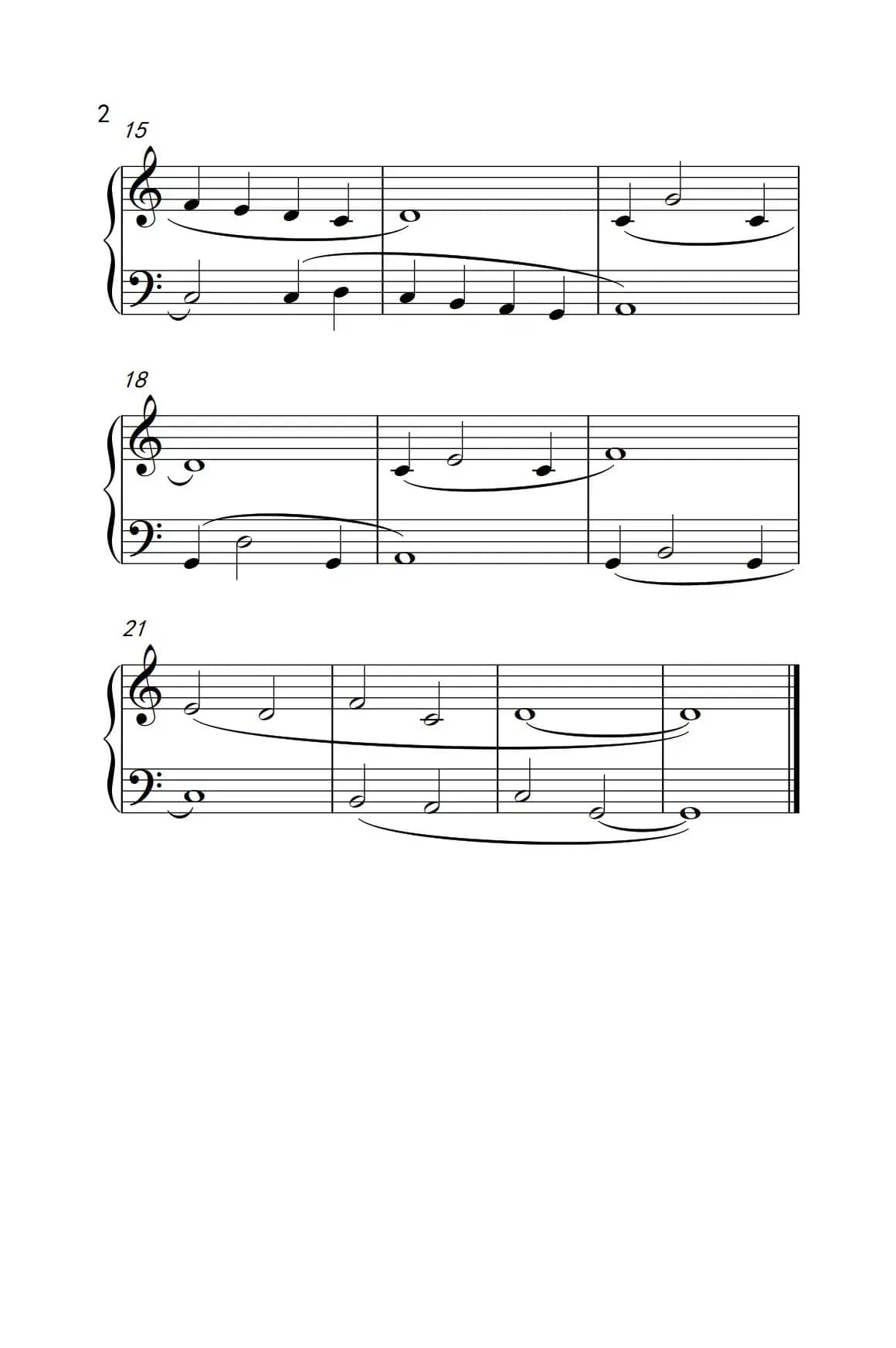 低五度卡农（巴托克 小宇宙 钢琴教程 1）