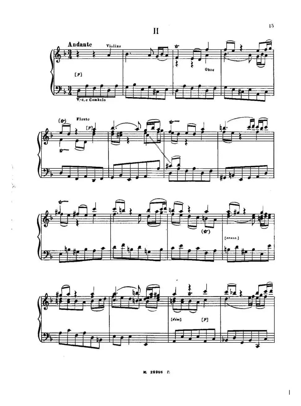 Brenburg Concerto No·2 in F Maj BWV·1047（F大调第二勃兰登堡协奏曲·Ⅱ）