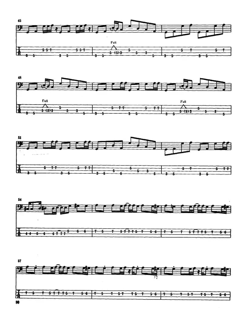 电贝司专业等级第六级(三、自选曲目)