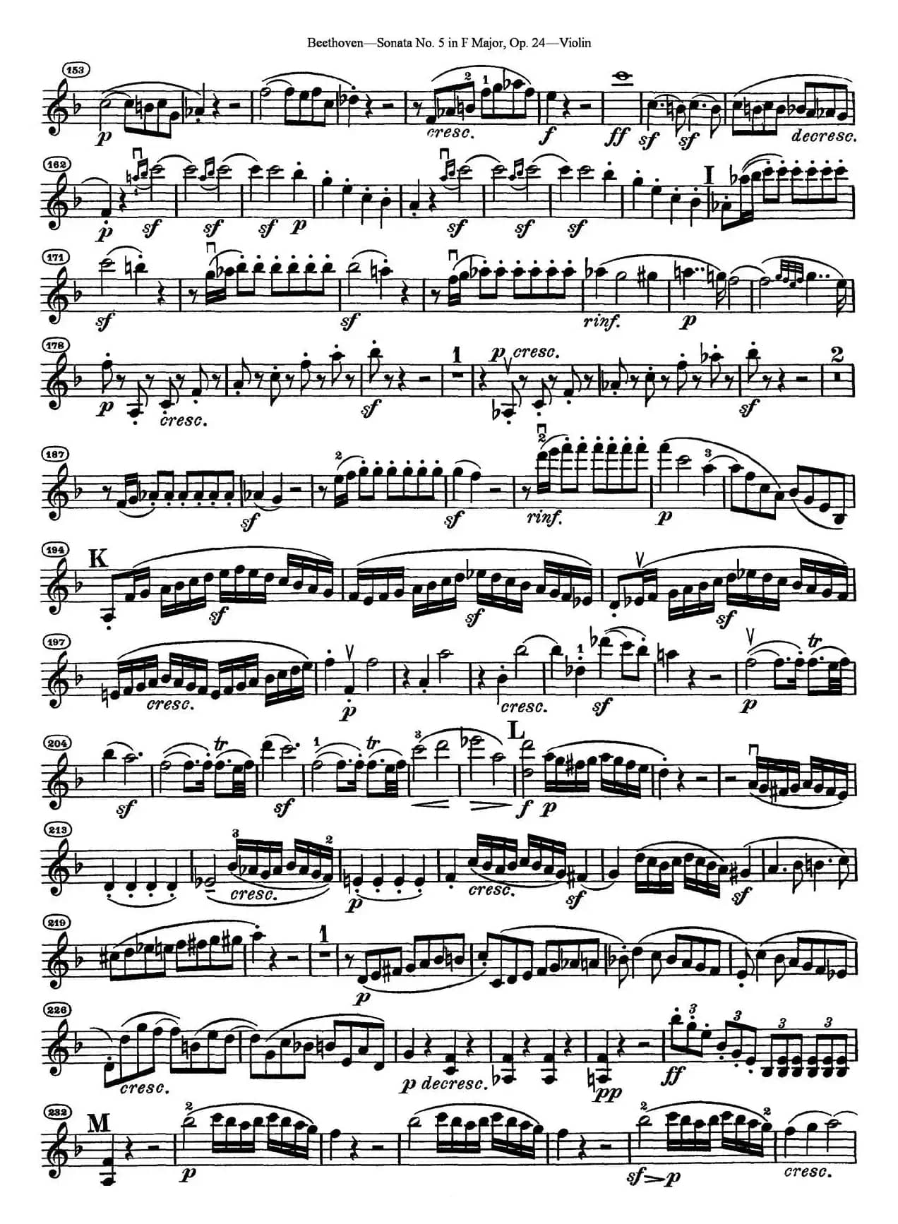 Sonata No.5 in F Major Op.24（F大调第五小提琴奏鸣曲）