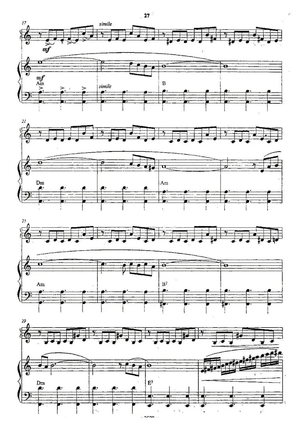 自由探戈二重奏（俄罗斯原版谱）