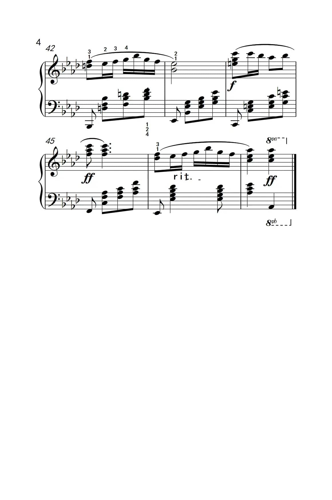 月牙下的诉说（约翰·汤普森 成人钢琴教程 第三册）