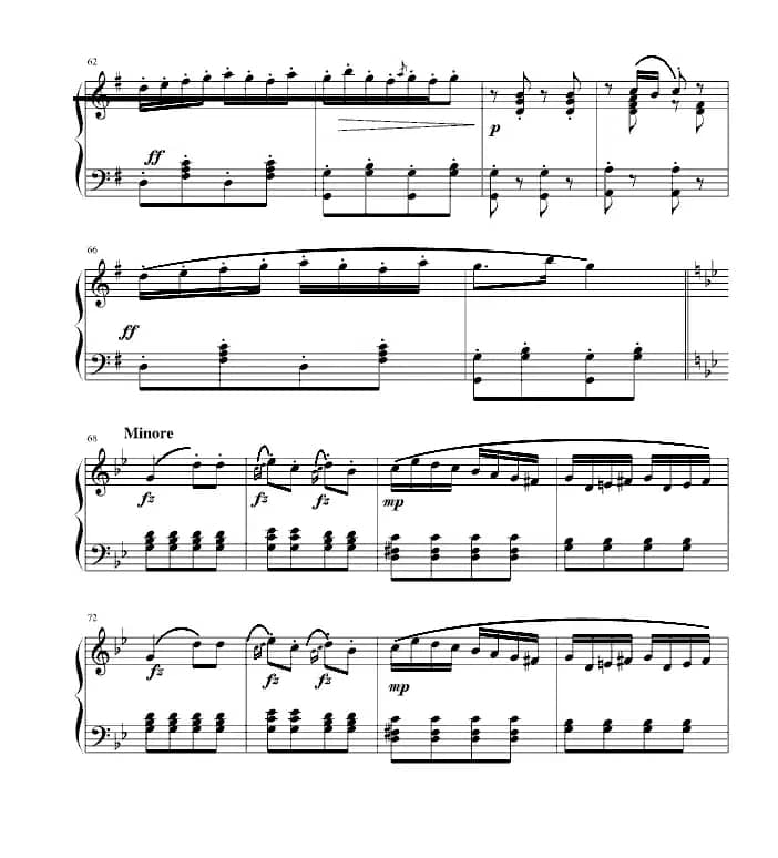 吉普赛回旋曲（全国钢琴演奏（业余）考级第六级曲目）