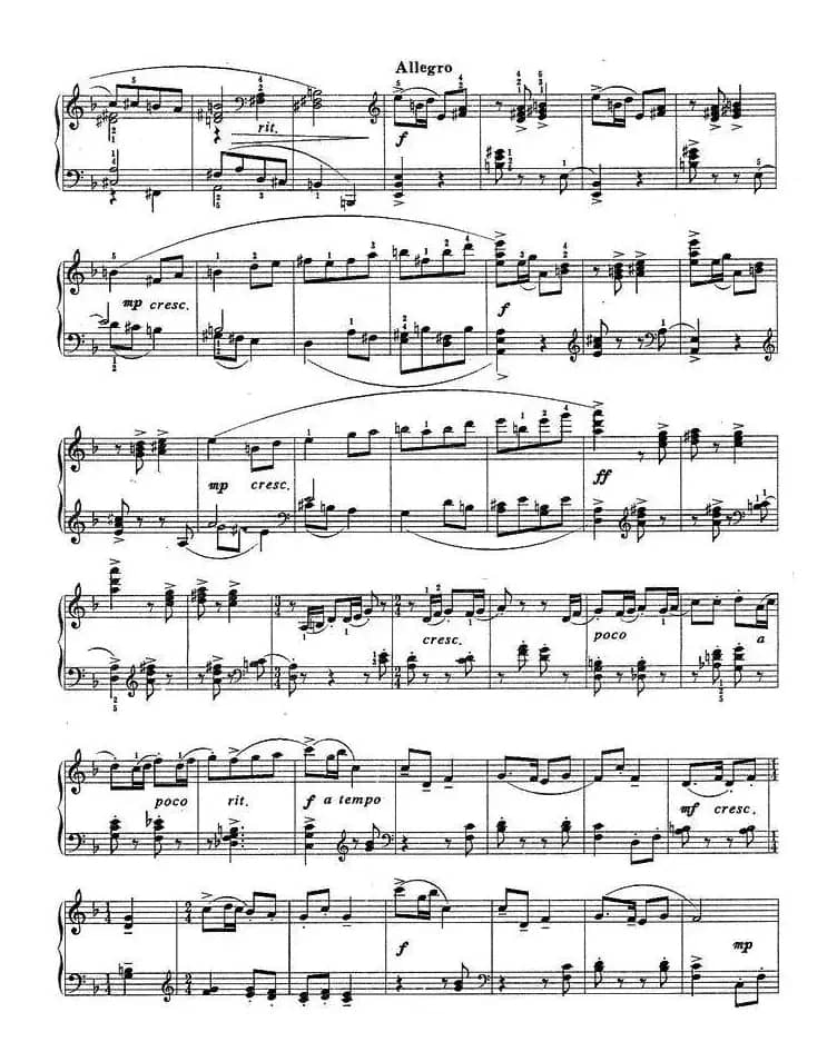 小奏鸣曲（第一乐章）