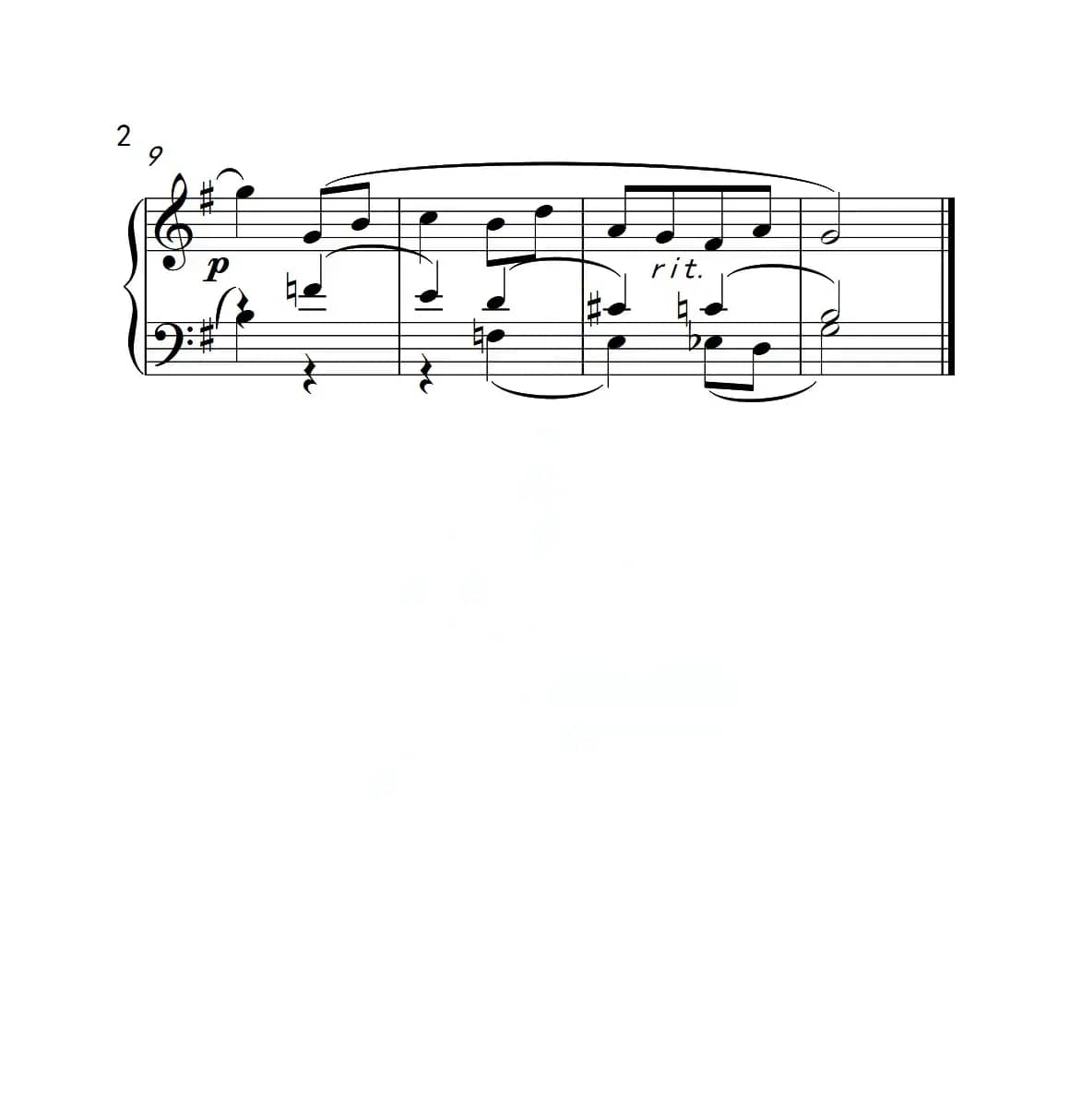 第一级 卡农曲（中国音乐学院钢琴考级作品1~6级）