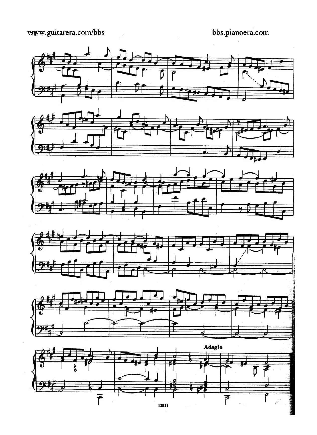 Suite No.6 in f-sharp Minor HWV 431（升f小调第六组曲）