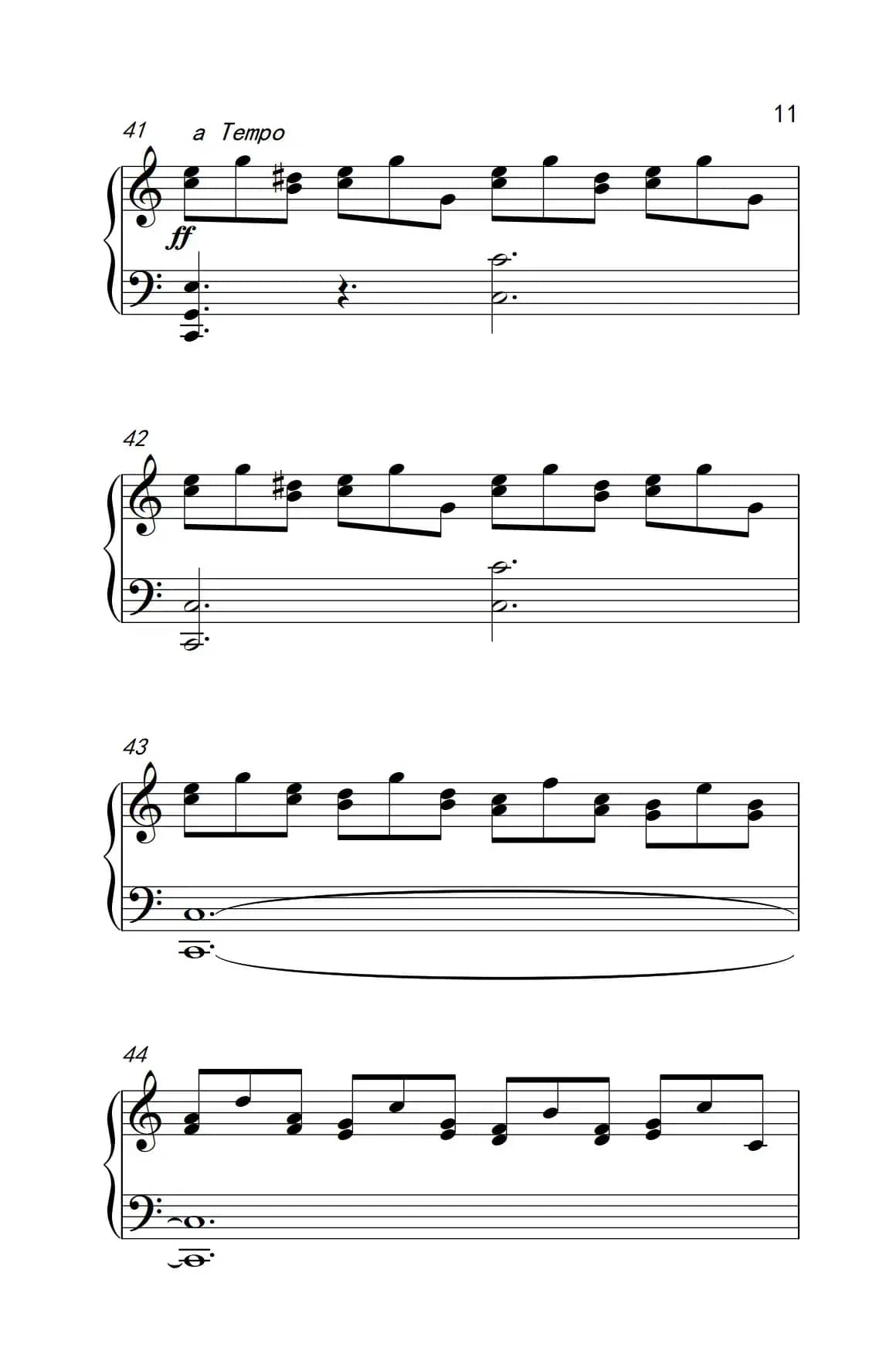 莫什科夫斯基 钢琴练习曲（第八首）