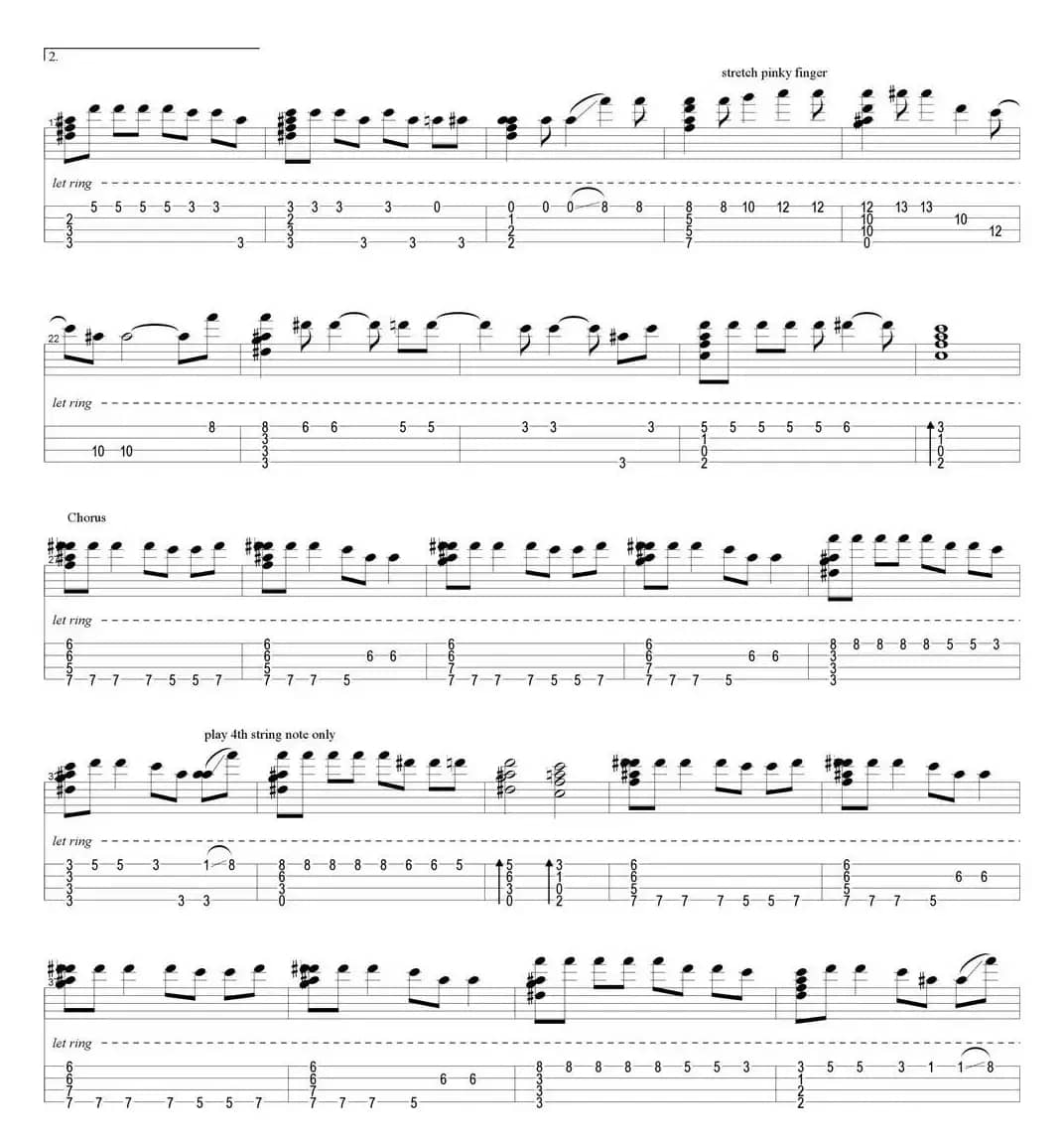 我不配（尤克里里指弹谱）