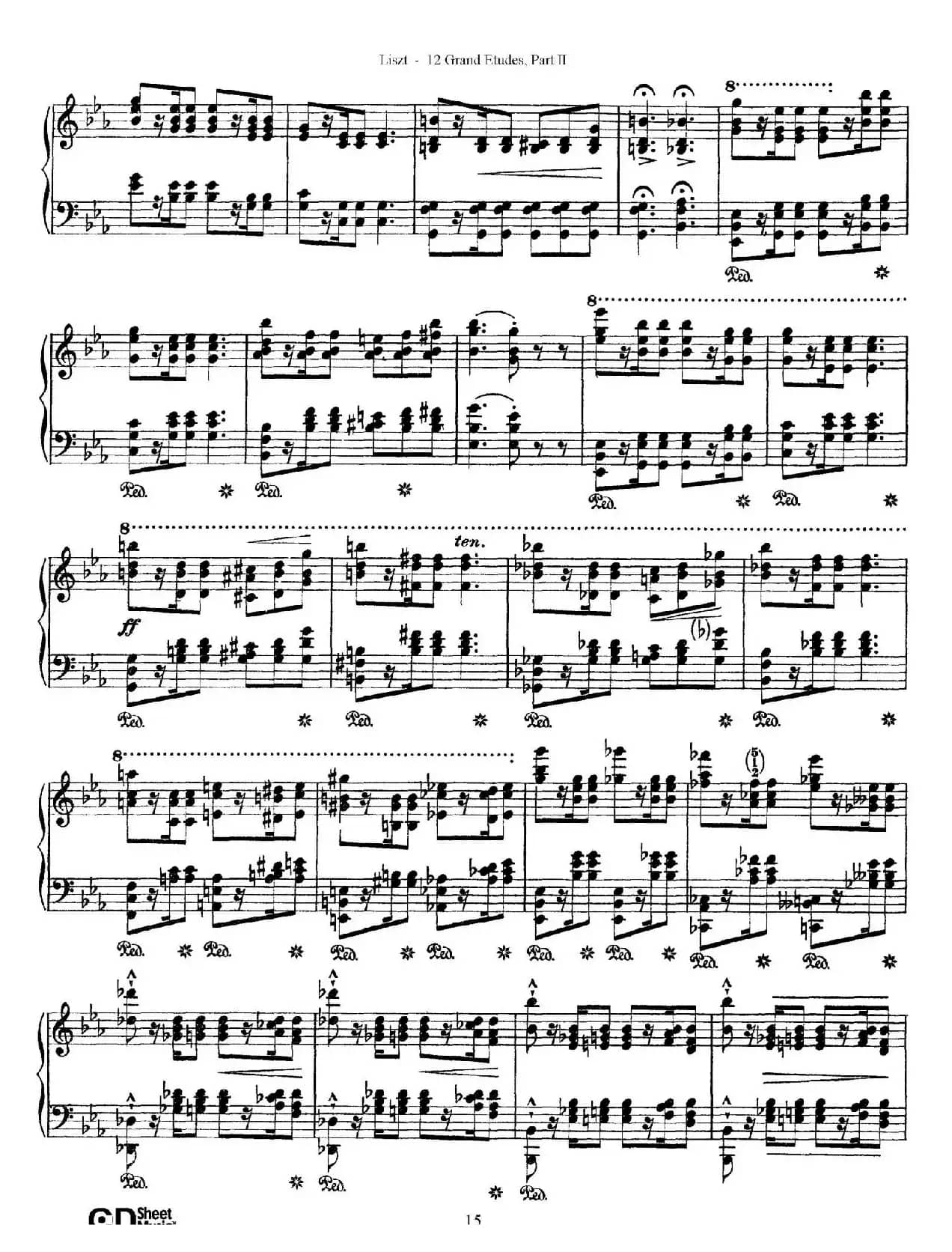 12 Grand Etudes S.137（12首华丽的练习曲·8）