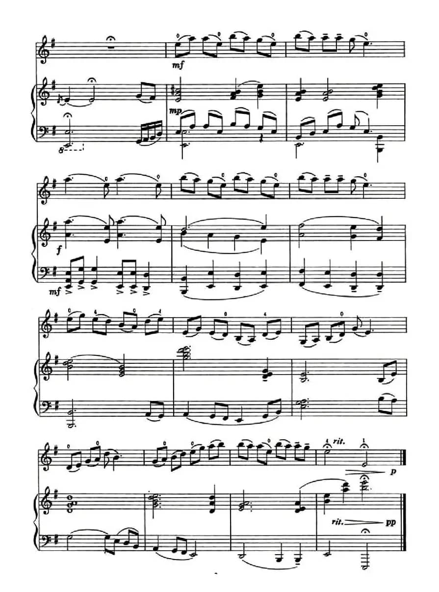 小河淌水（小提琴+钢琴伴奏）