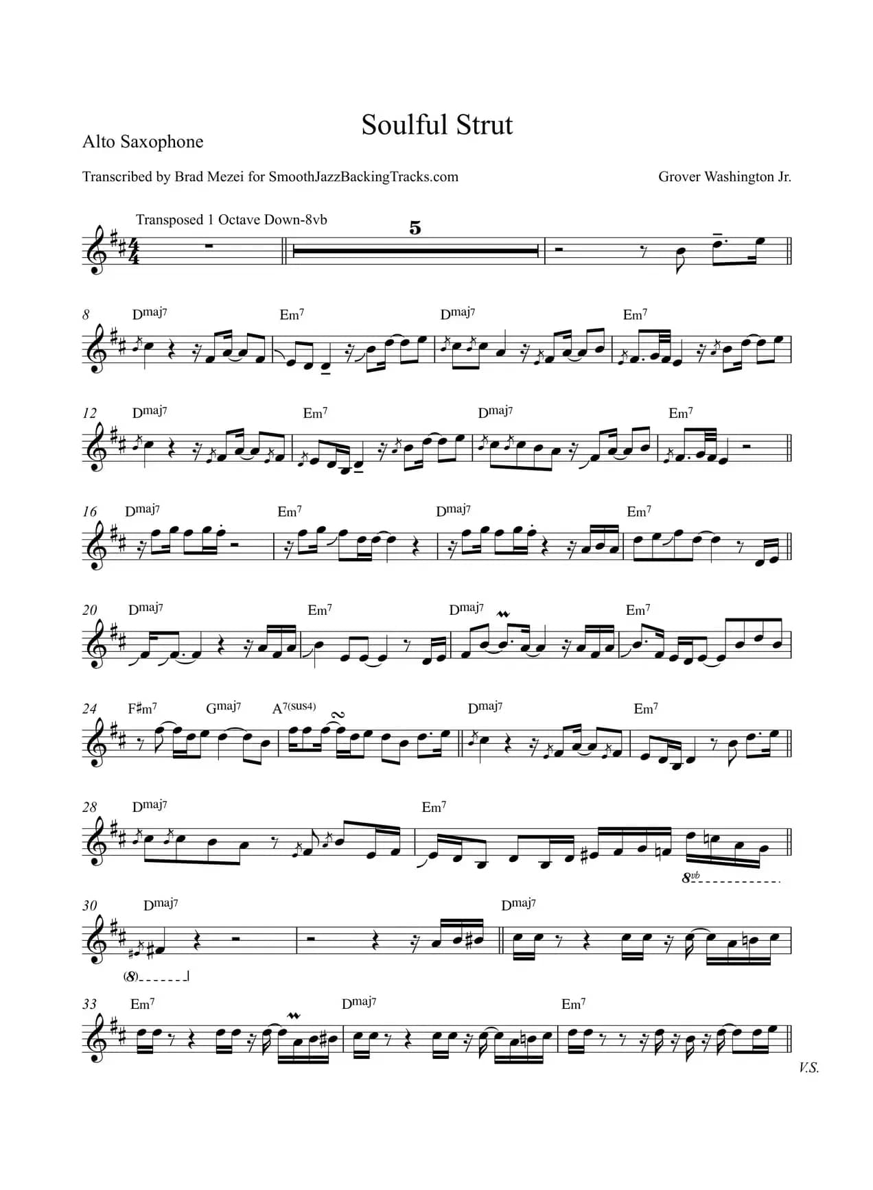 Soulful Strut（中音萨克斯）