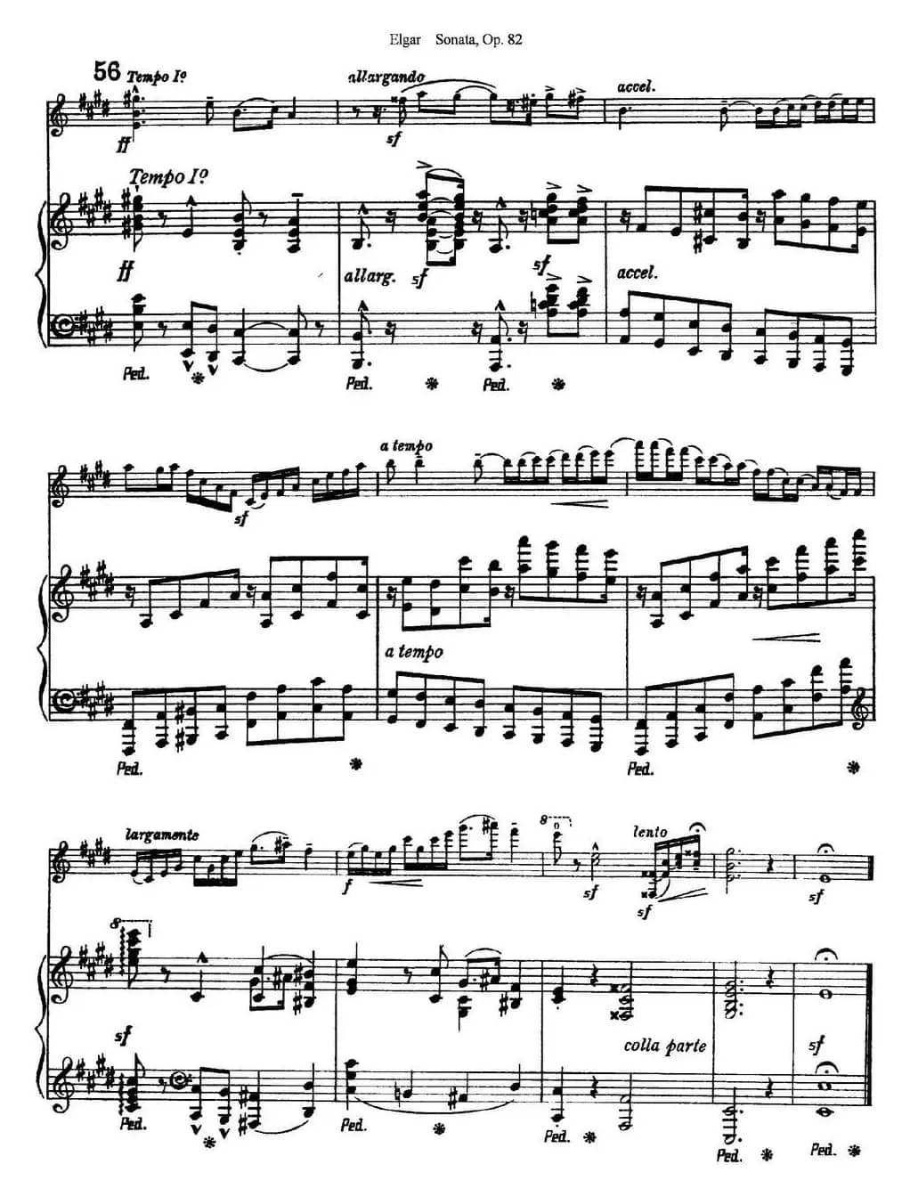 Violin Sonata Op.82（小提琴+钢琴伴奏）
