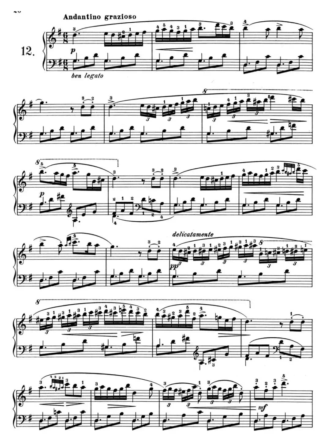 25首车尔尼Op.748练习曲（NO.12）