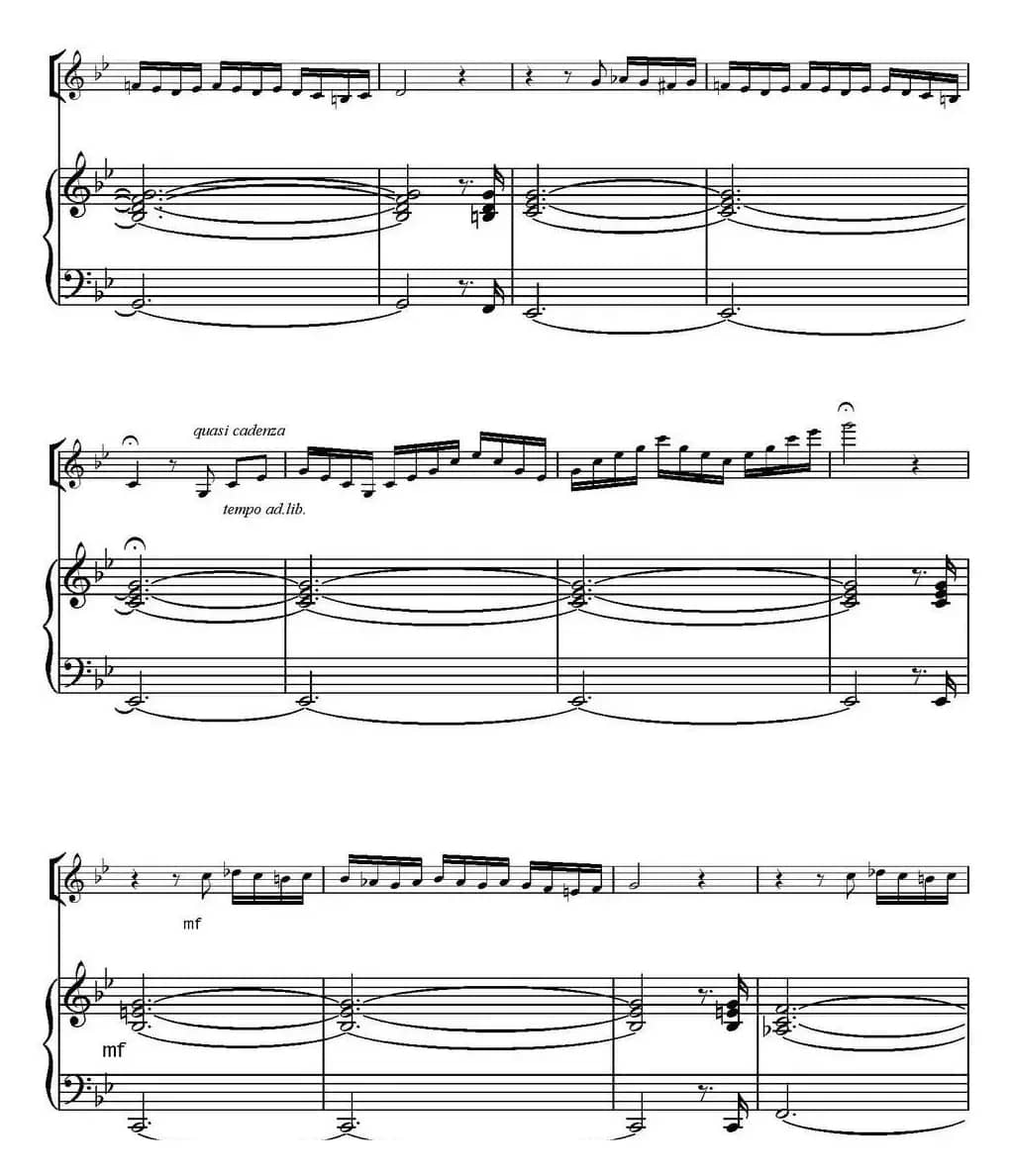 Adagio（G小调柔板、小提琴+钢琴伴奏）