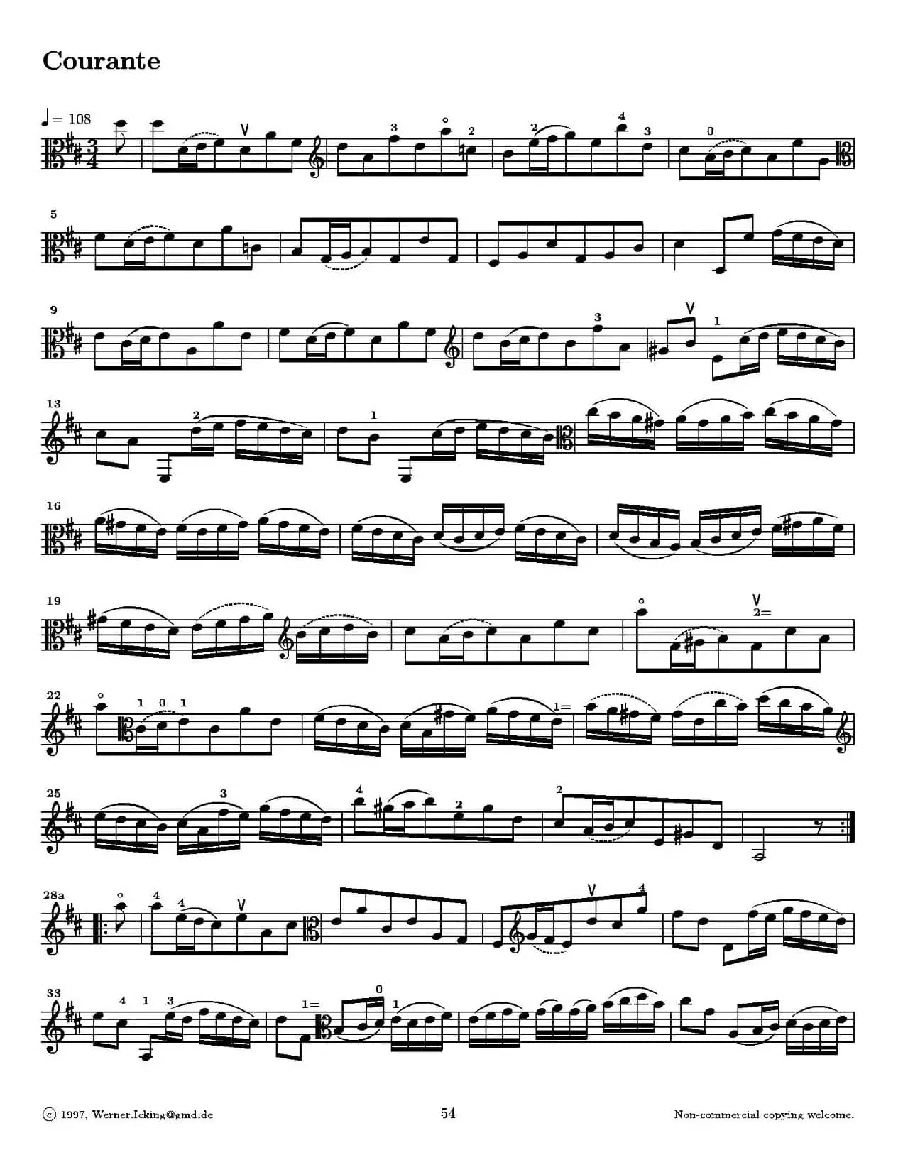 巴赫《无伴奏组曲》Ⅵ（中提琴）