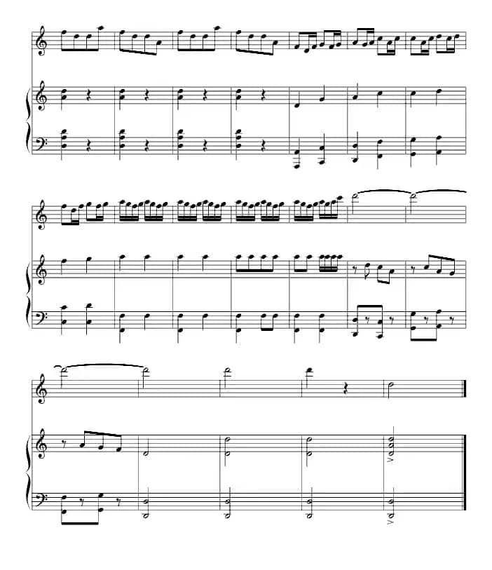 赛马（幸福编配版、小提琴+钢琴）