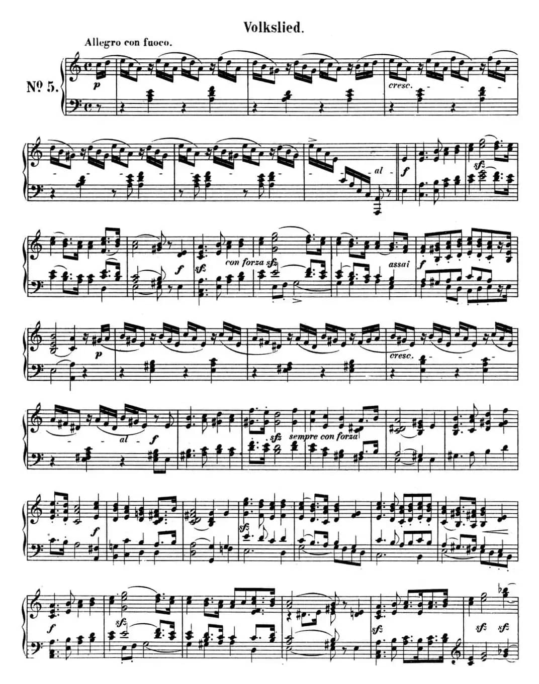 门德尔松无词歌Op.53（NO.5）