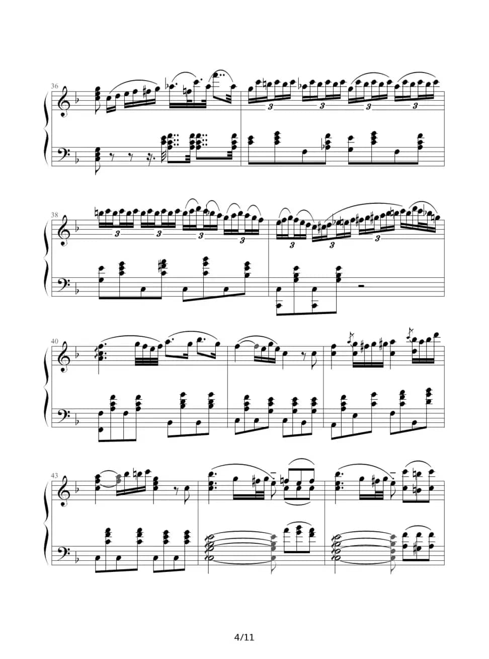 F大调浪漫曲（Romance No.2 Op.50，贝多芬）（根据同名小提琴曲改编）