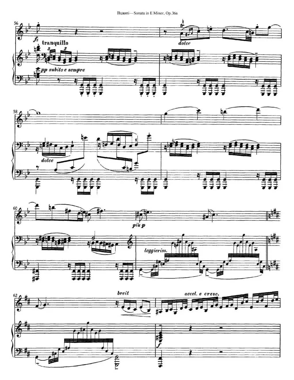 Violin Sonata No.2 in E Minor Op.36（小提琴+钢琴伴奏）