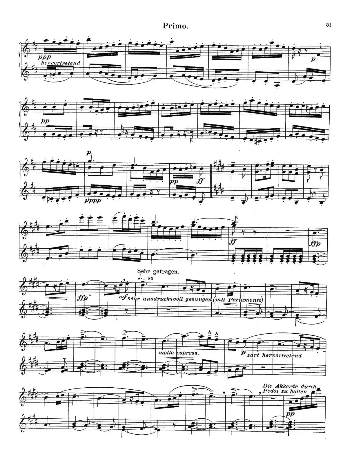 c小调第二交响曲“复活”（Ⅲ）（改编四手联弹版）