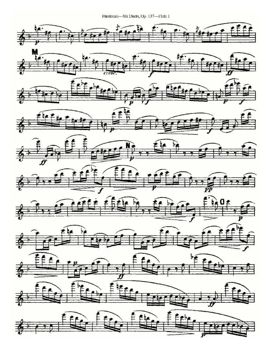 Six Duets, Op.137 之三（二重奏 六首作品 137号）