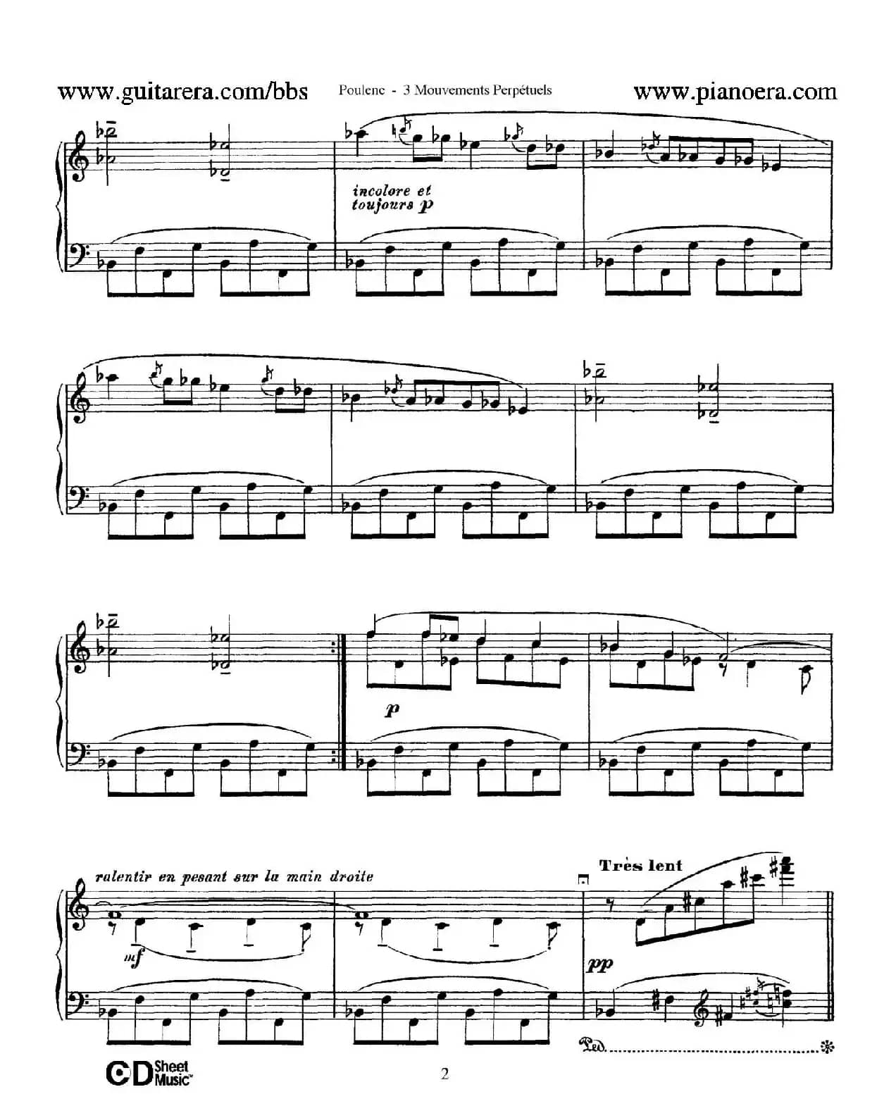 Trois Mouvements Perpetuel（3首无穷动·1）