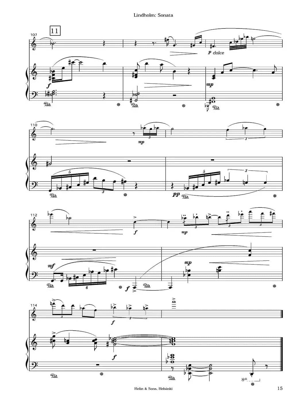 Sonata（长笛+钢琴）
