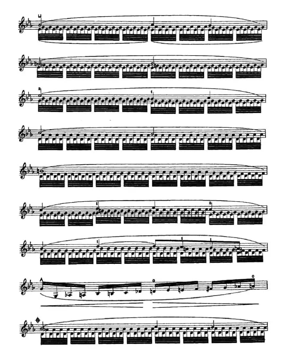 让·德尔菲·阿拉尔-12首小提琴隨想练习曲之19