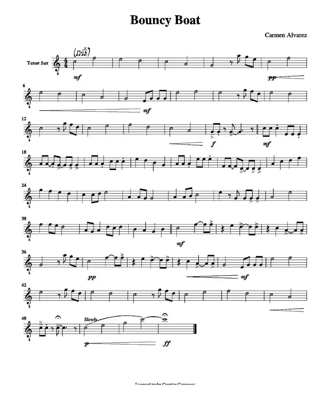 Bouncy Boat（颠簸的船）（五重奏分谱）