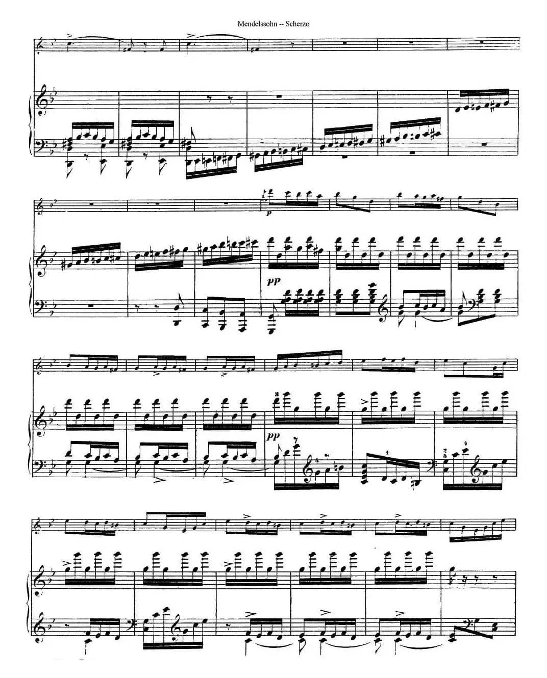 Scherzo（长笛+钢琴）