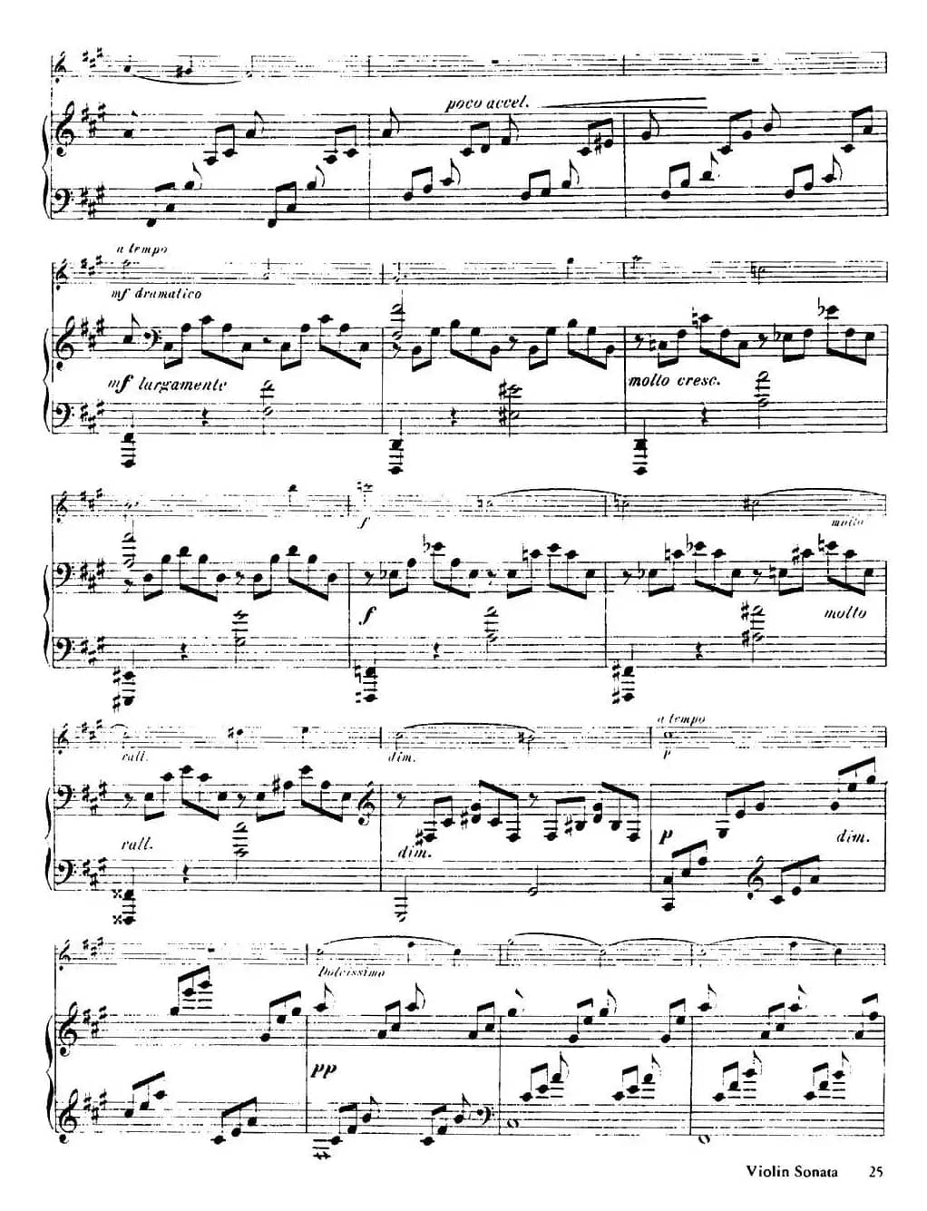 法朗克《A大调小提琴奏鸣曲》（III）（小提琴+钢琴伴奏）