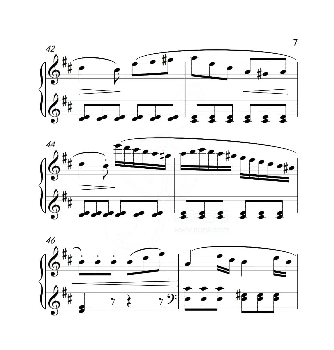 第五级B组 回旋曲（中国音乐学院钢琴考级作品1~6级）