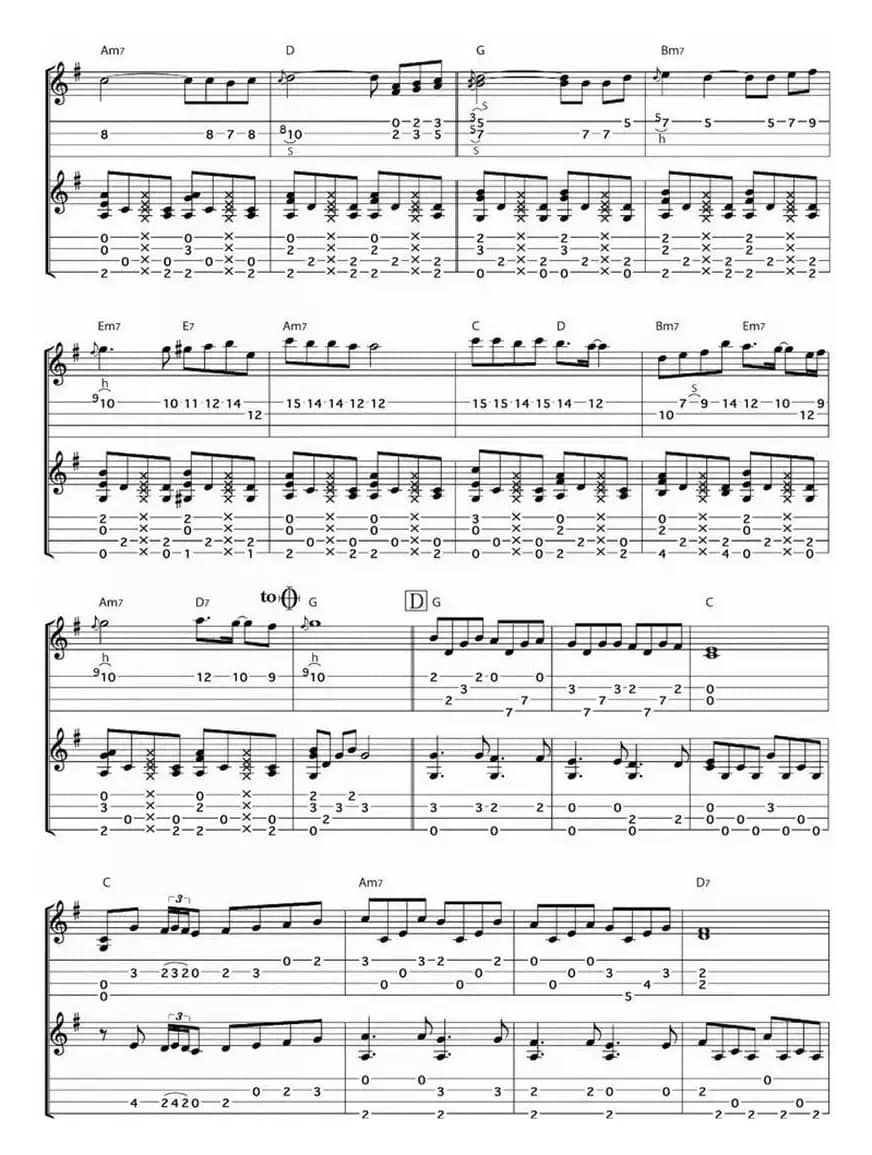 一定会再会（尤克里里指弹谱）