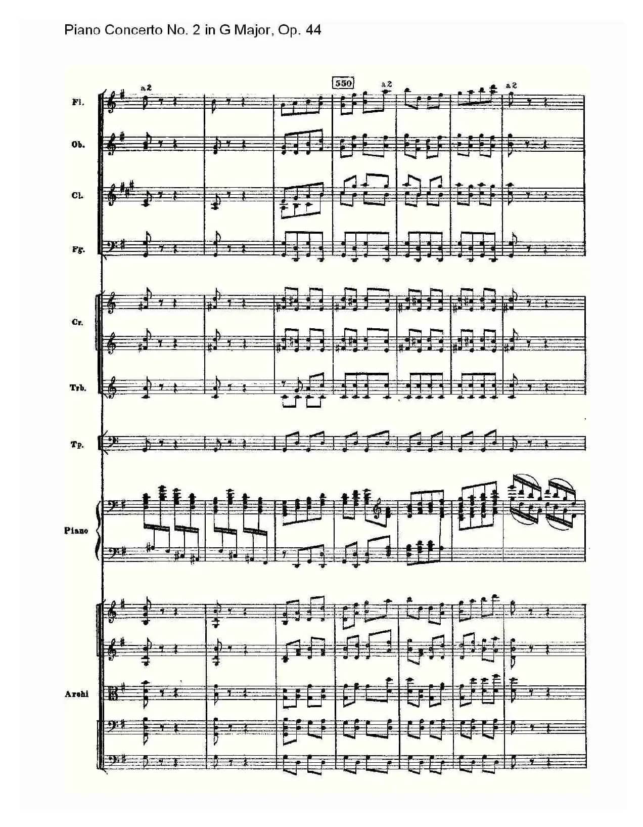 G大调第二钢琴协奏曲, Op.44第三乐章（二）