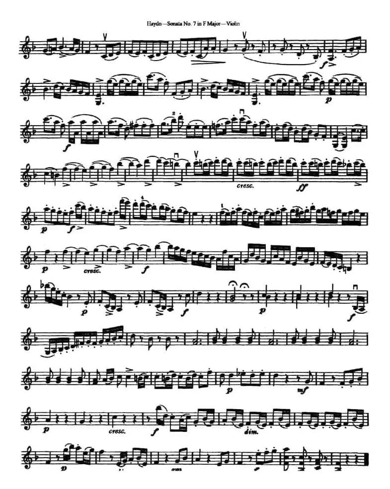 Soata No.7 in F Major