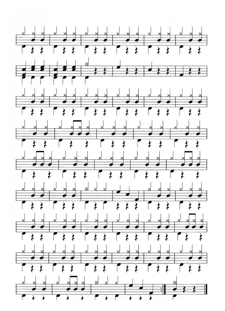 西班牙女郎（鼓谱）