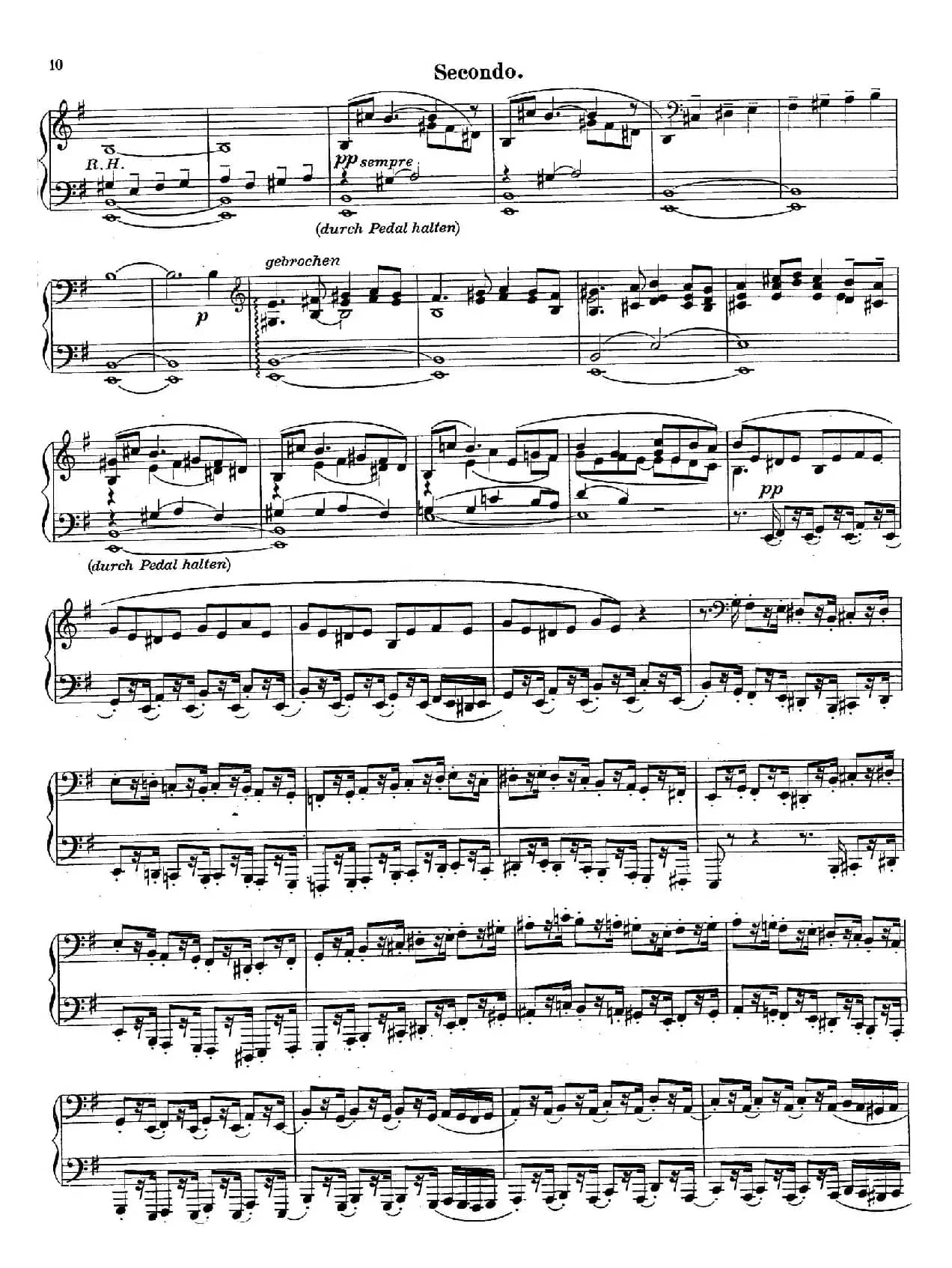 c小调第二交响曲“复活”（Ⅰ）（改编四手联弹版 ）