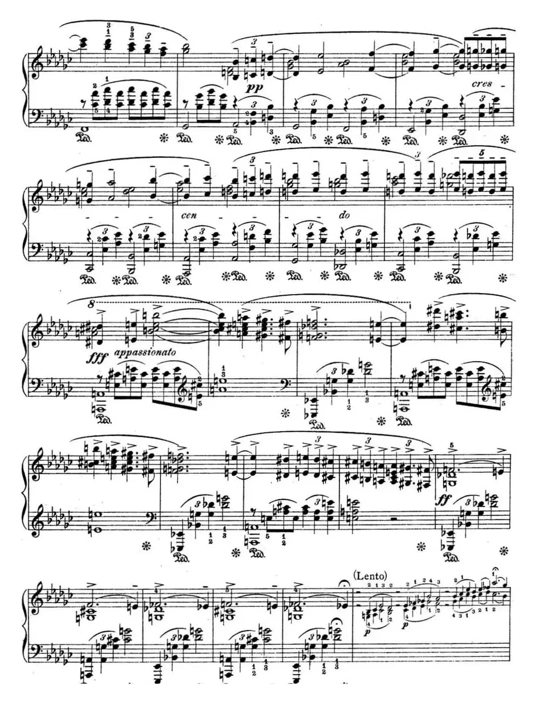 拉赫玛尼诺夫 幻想小品集 Op.3 No.1 悲歌 降e小调