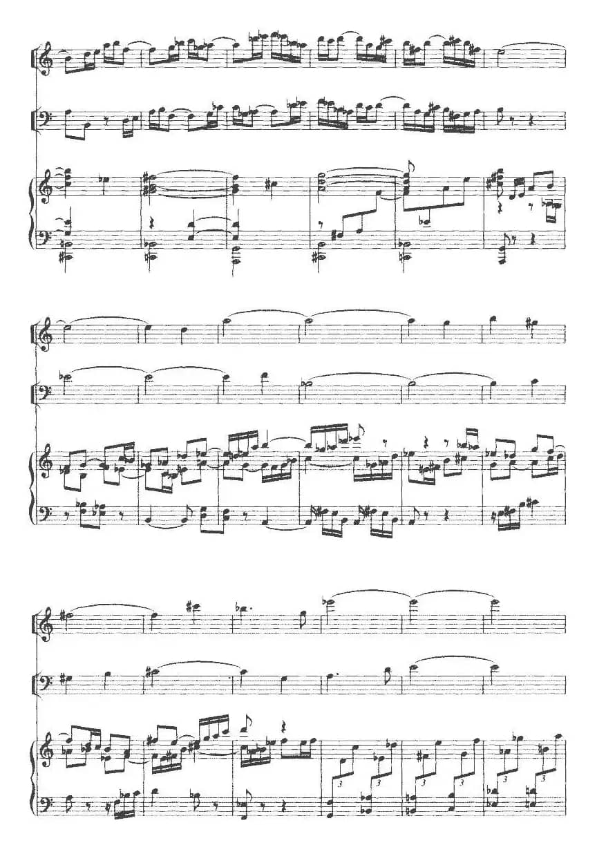 钢琴三重奏（陈铭志作曲版、小提琴+大提琴+钢琴）