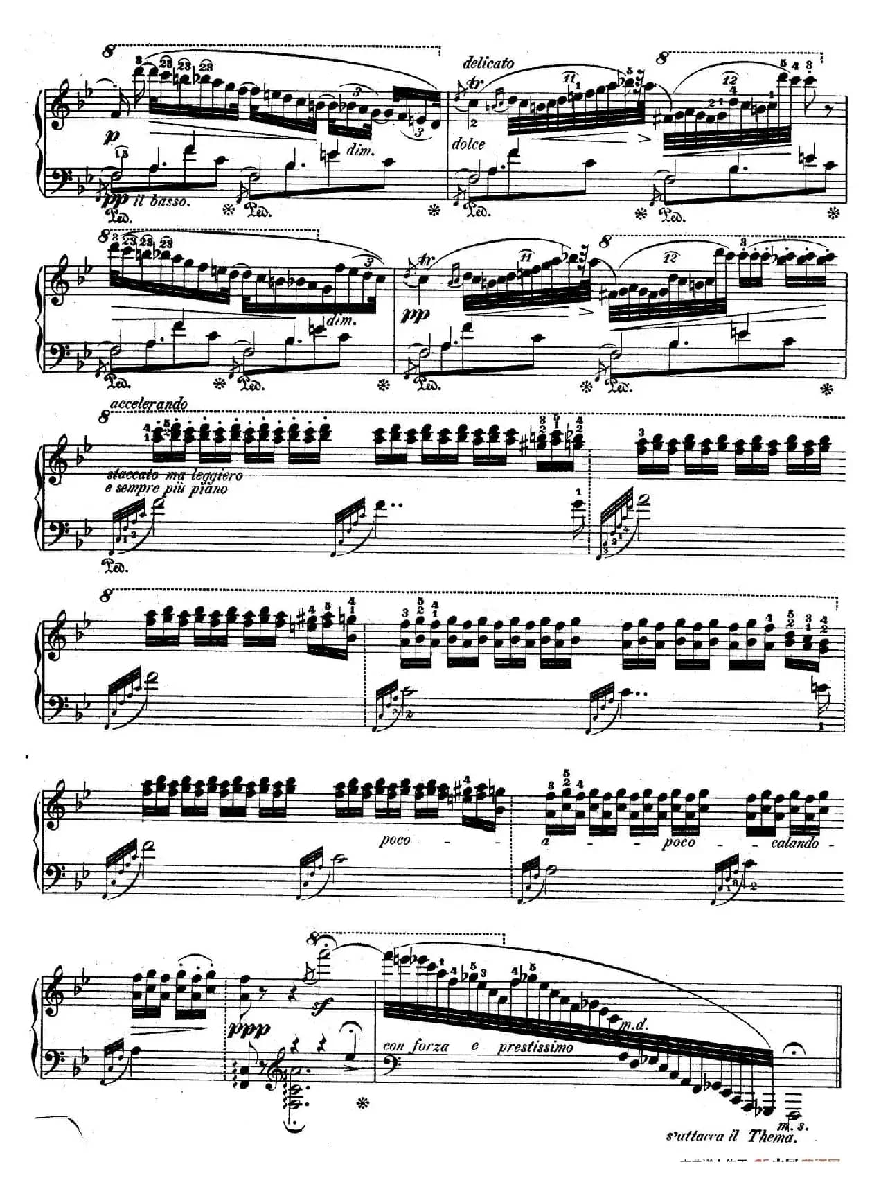 降B大调莫扎特主题变奏曲 Op.2（为钢琴与乐队而作）