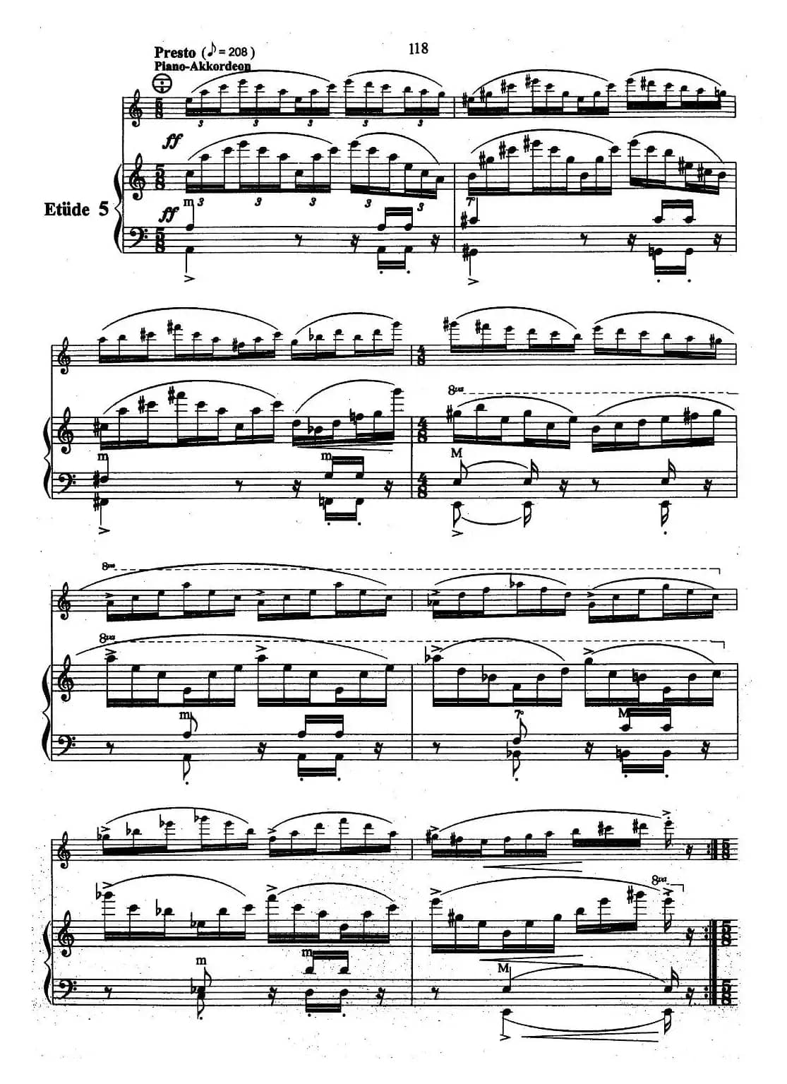 帕格尼尼主题音乐会练习曲（1—5）